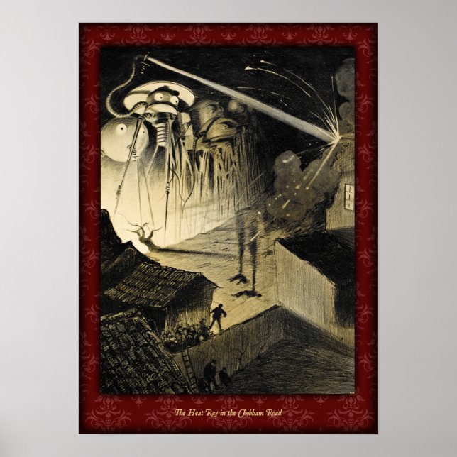 H G Wells War of the Worlds Poster 5 (Devant)