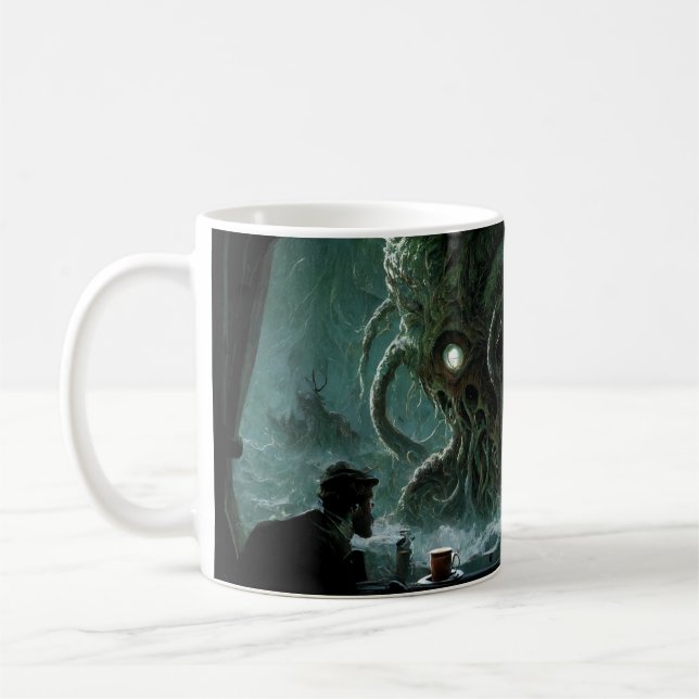 H.P. Lovecraft café citation mug (Gauche)