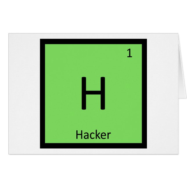 H - Table périodique de chimie de l'ordinateur du  (Devant horizontal)