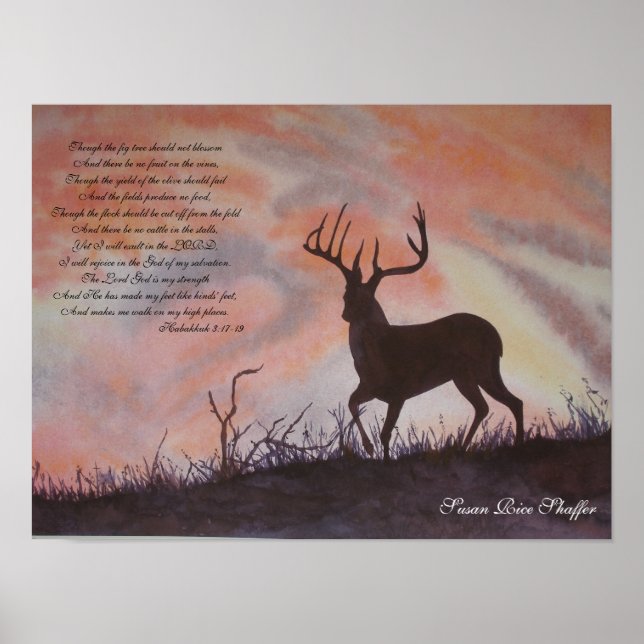 Habakkuk 3:17-19, Poster (Devant)