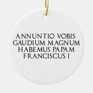 Habemus Papum ornement de Noël