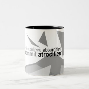 Habillement athée - tasse de graphique de citatio