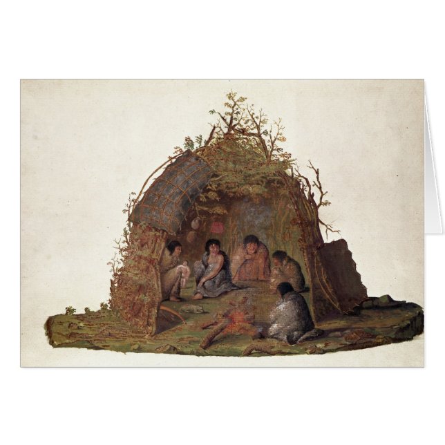 Habitants de l'île de Terra del Fuego (Devant horizontal)