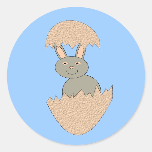 Hachage de lapin à partir d'Oeuf Stickers d'oiseau (Devant)