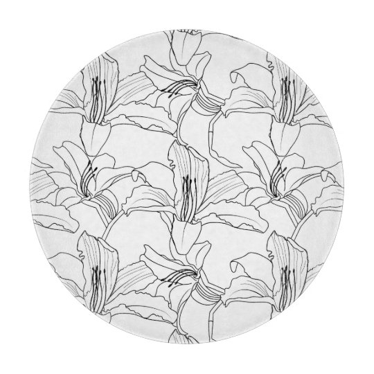 Hachoir floral d'ensembles tropicaux planche à découper