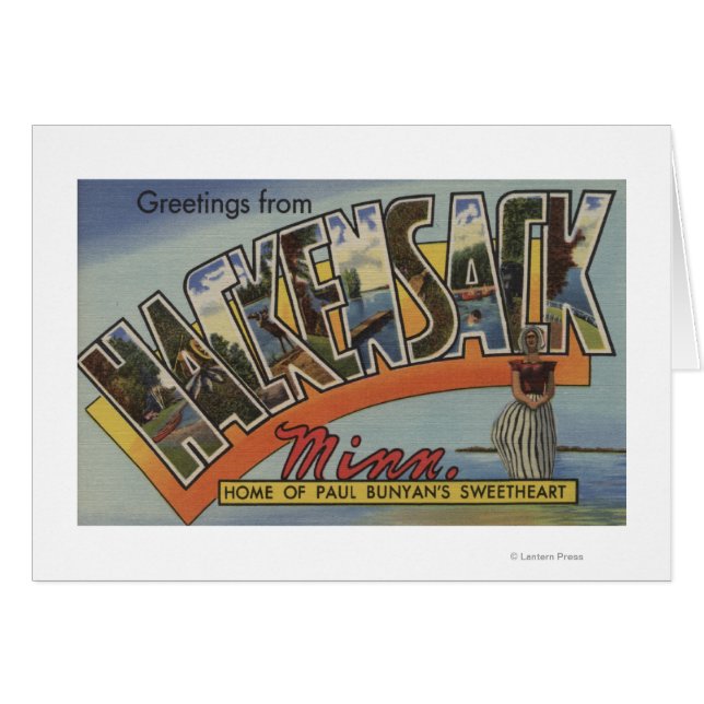 Hackensack, Minnesota - Scènes de grandes lettres (Devant horizontal)