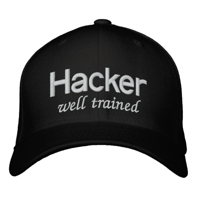 Hacker de Casquette noir bien formé (Devant)