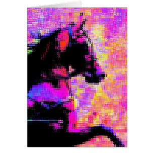 Hackney dans le harnais