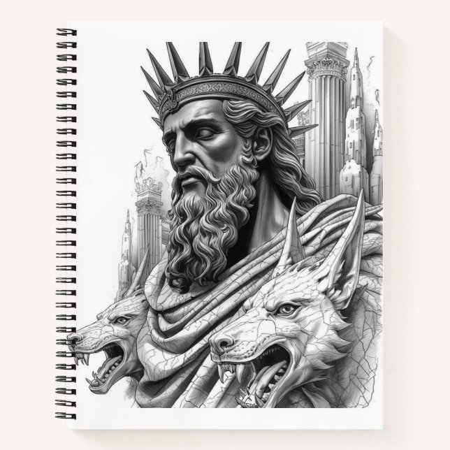 Hades Ancient Greek Statue Mythology Journal (Devant)