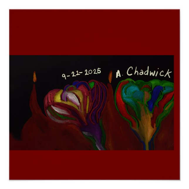 Hades Floral Arrangement Glossy Poster (Devant)