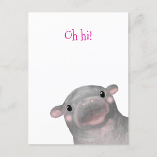 Haggis, la carte postale du mignon bébé hippo 'Oh 