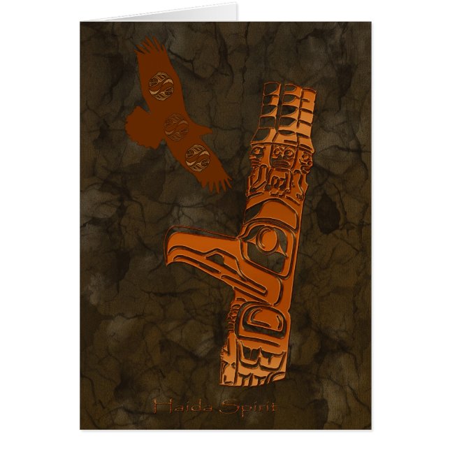 Haida Eagle & Totem Pole Art Series (Devant)