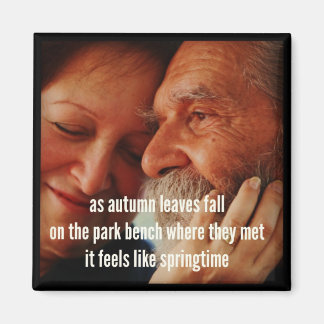 Haiku Fridge Magnet - Alors Que L'Automne Quitte