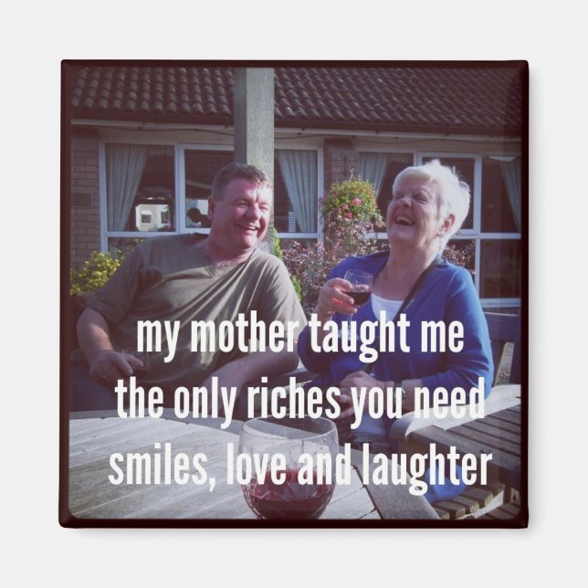 Haiku Fridge Magnet - Ma Mère M'A Appris (Devant)