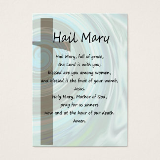 Hail Mary & Nicene Creed Pocket carte de prière