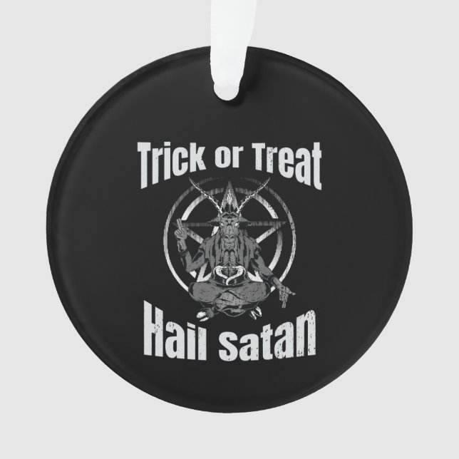Hail Satan Pentagram Goat Halloween (devant)