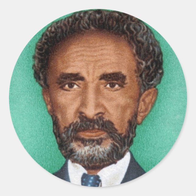 Haile Selassie Empire of Ethiopia Rasta Sticker (Devant)