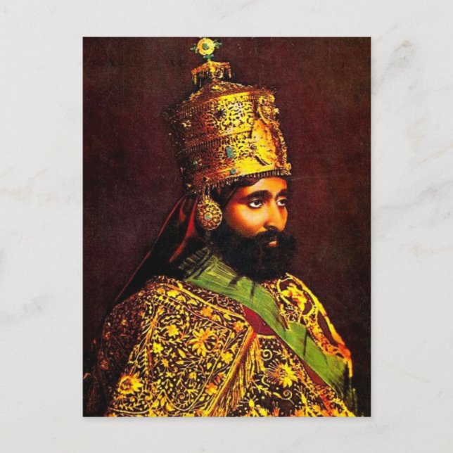 Haile Selassie - HIM - Rastafari - Carte postale (Devant)