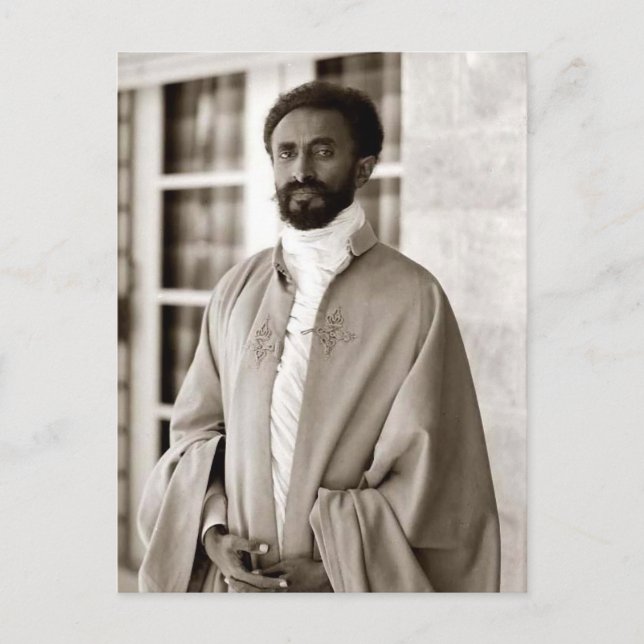 Haile Selassie - HIM - Rastafari - Carte postale (Devant)