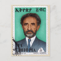 Haile Selassie - HIM - Rastafari - Carte postale