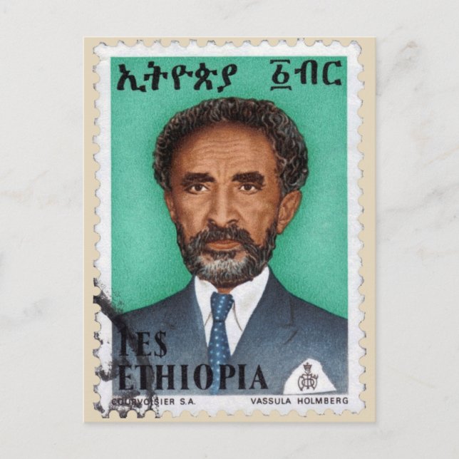 Haile Selassie - HIM - Rastafari - Carte postale (Devant)