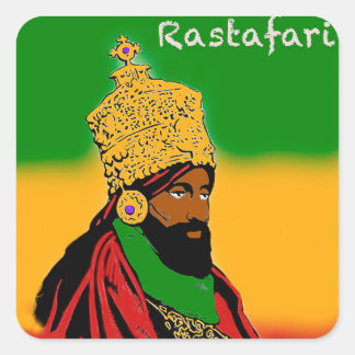 Haile Selassie I, autocollant Rastafari