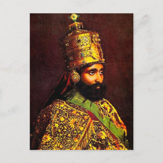 Haile Selassie - LUI - Rastafari - Carte postale