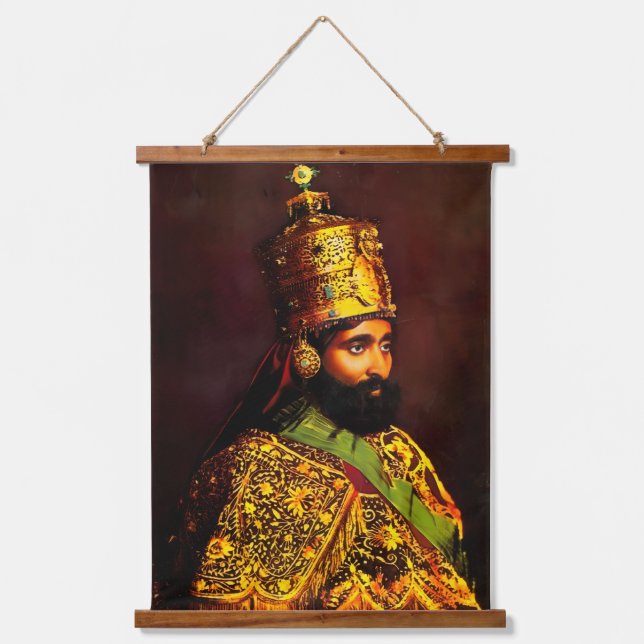 Haile Selassie SA Majesté Jah Rastafari Tapisserie (Recto)