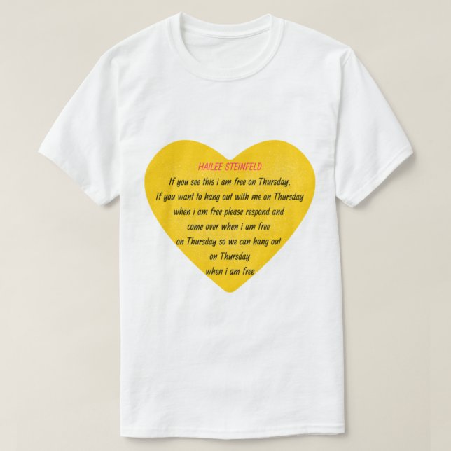 Hailee Steinfeld Shirt Et Hailee Steinfeld Sweat - (Design devant)