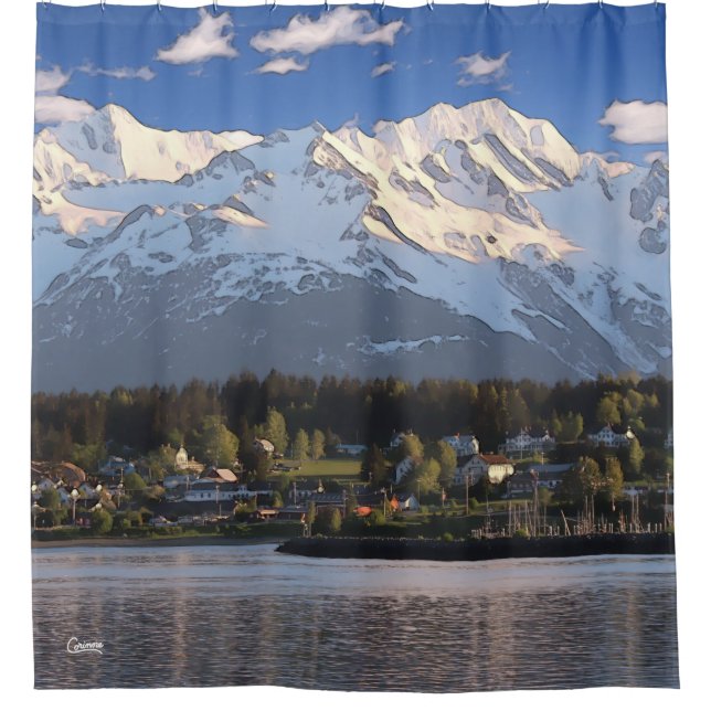 Haines, Alaska - Rideau de douche (Devant)