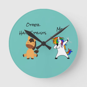 Hair Styliste Cadeau Horloge Unicorne
