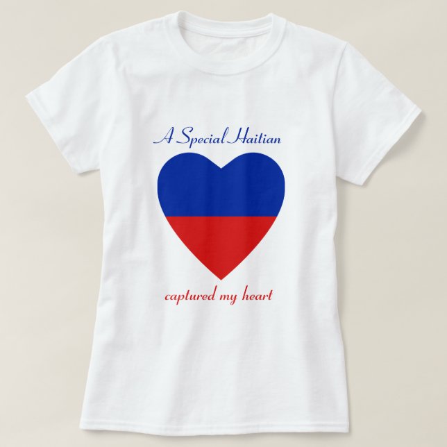 Haïti Drapeau Chérie T-shirt (Design devant)