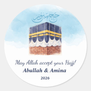 Hajj Mabroor Autocollant et Étiquette Personnalisé
