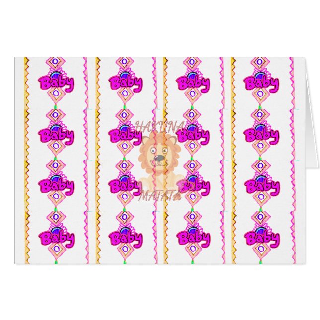 Hakuna Matata : Beau bébé Lion Design Motif (Devant horizontal)