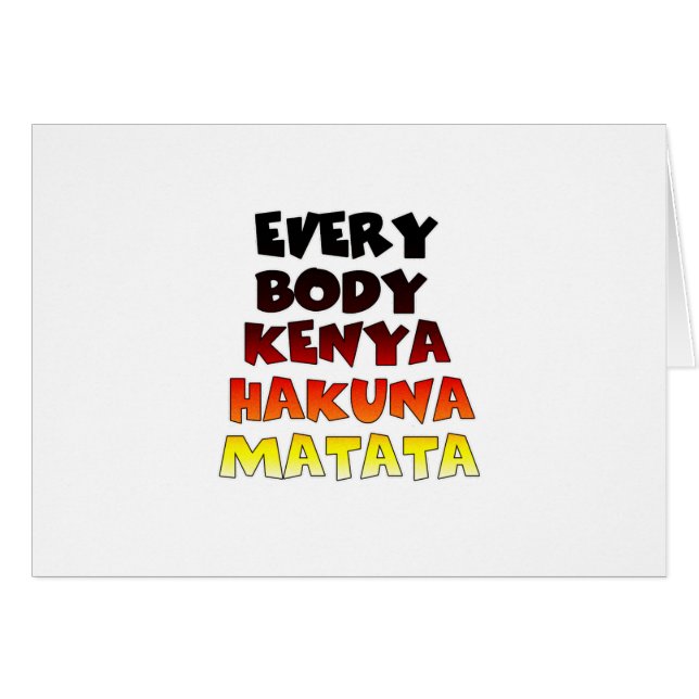 Hakuna Matata coloré : Une fête kenyane (Devant horizontal)