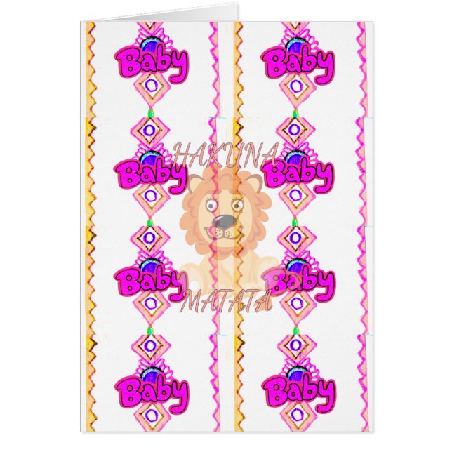 Hakuna Matata : Motif de design de bébé lion adora (Devant)
