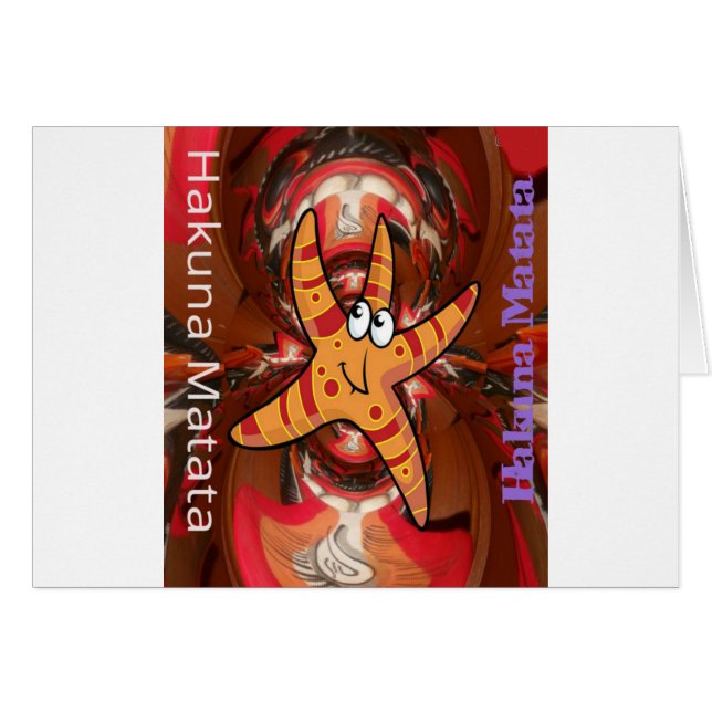Hakuna Matata Starfish Design (Devant horizontal)