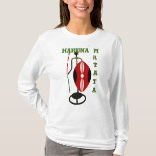 Hakuna Matata T-shirt à rayures Augusta Retro pour