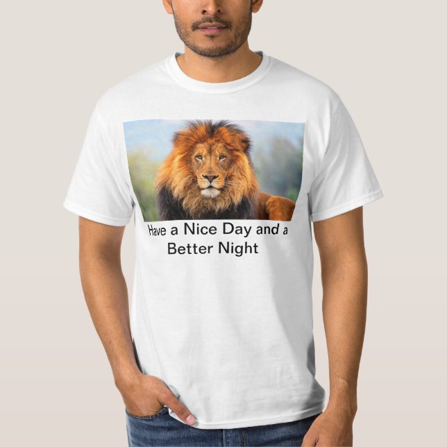 Hakuna Matata Tête de Lion Avoir un T-Shirt de Jou (Devant)