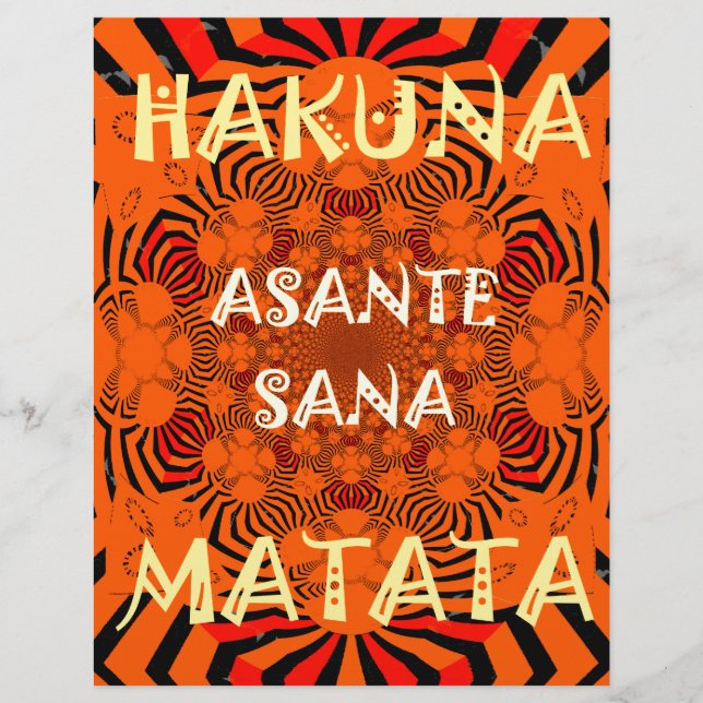 Hakuna Matata Uniquement Dernier Patter (Devant)