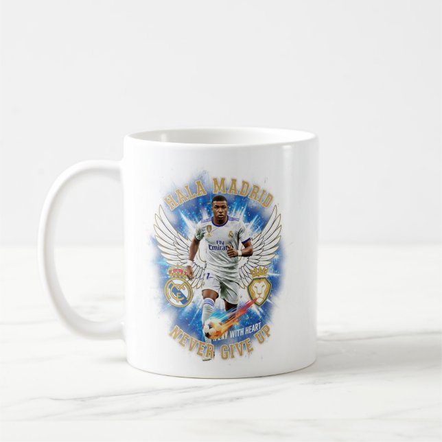 Hala Madrid Kylian Mb Never Give Up Mug (Gauche)