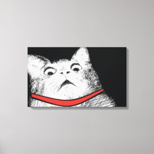 Halètement étonné Meme - toile enveloppée de c