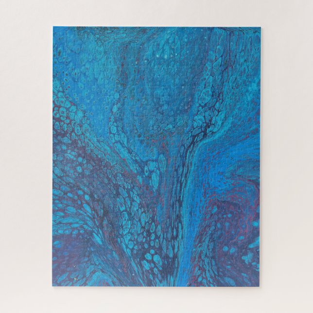 Half a Love 2 Abstrait Glace Bleue Puzzle (Vertical)