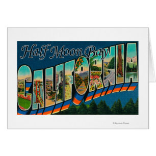 Half Moon Bay, Californie - Scènes de grandes lett