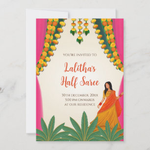 Half Saree, fonction invitations numériques