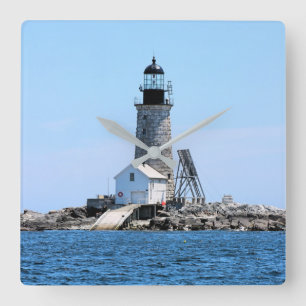 Halfway Rock Lighthouse, Maine Horloge murale