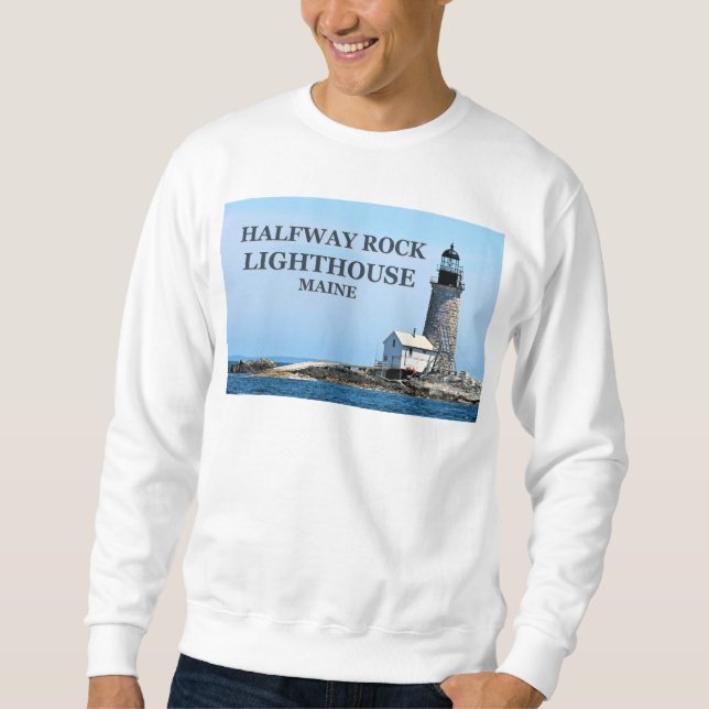 Halfway Rock Lighthouse, Maine Sweatshirt (Devant)