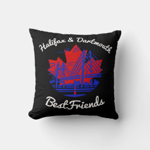 Halifax et Dartmouth Bestfriends canada coussin