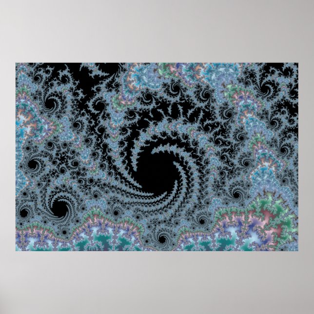 Hall of Swirls - Fractal Poster (Devant)