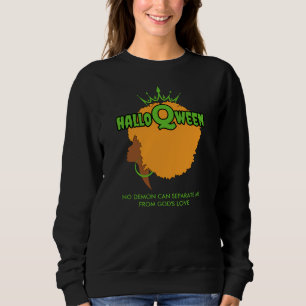 HALLOQWEEN Afro Queen Halloween Sweatshirt